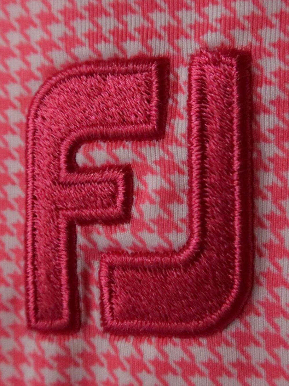 FootJoy Pink Houndstooth Naples Performance Stretch Polo (L) NWOT!! ⛳️